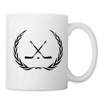 Eishockey hockeyschläger Kranz - Mug - white - Right