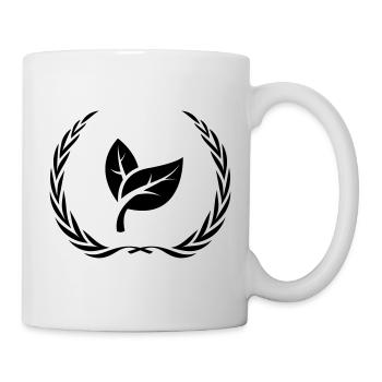 Leaf Ecology Wreath - Mug - white - Right