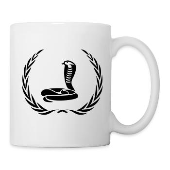 Schlange Kobra Kranz - Tasse - Weiß - Rechts