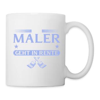 Peintre à la retraite, légende à la retraite - Mug blanc - blanc - Droite