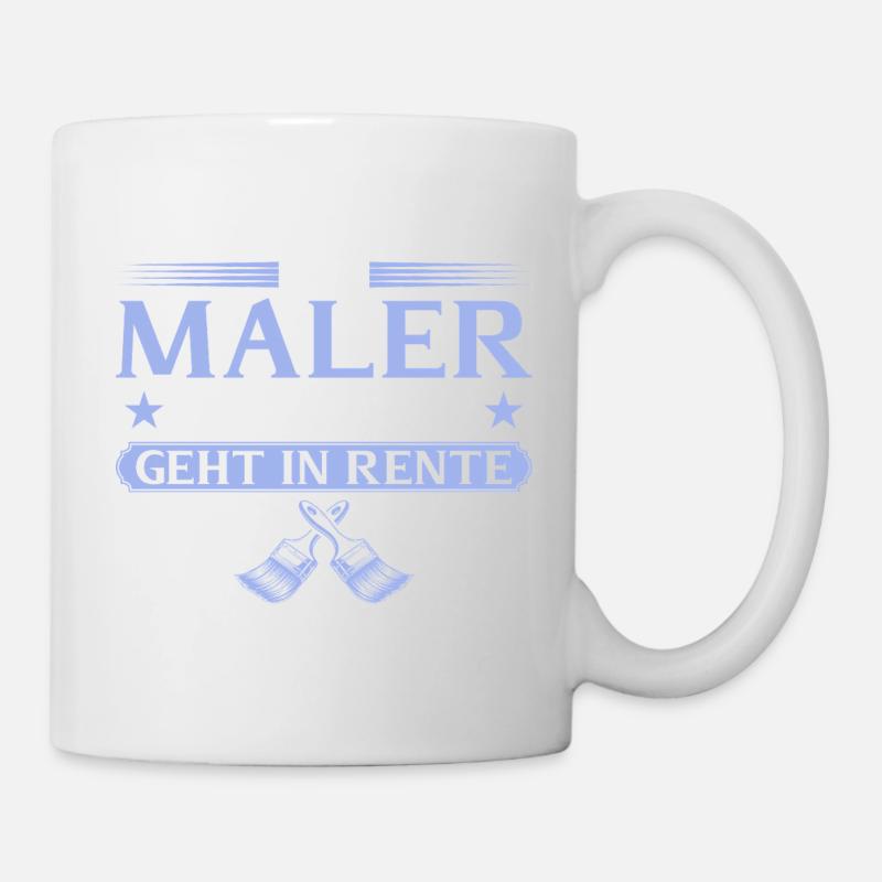 Rentner Maler Legende in Rente - Tasse - Weiß