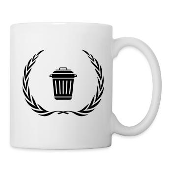 Garbage Can Symbol Wreath - Mug - white - Right