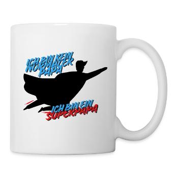 Ich bin ein Superpapa – Hero Dad Design - Tasse - Weiß - Rechts