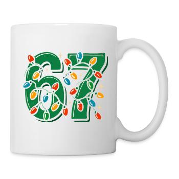 Christmas 6-7 Fun 67 Number 6-7 6 7 Xmas Six Si - Mug - white - Right