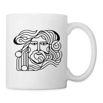 Antiker Mann. - Tasse - Weiß - Rechts