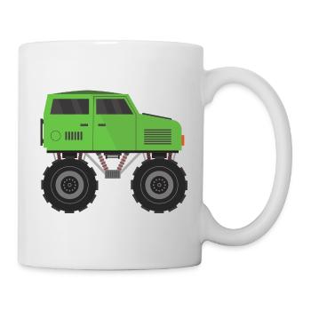Camion monstre - Mug blanc - blanc - Droite