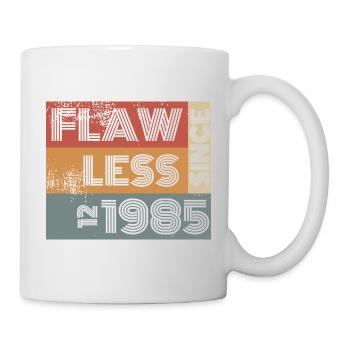 40ème Anniversaire Sans défaut depuis 12/1985 - Mug blanc - blanc - Droite