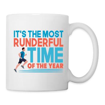 Courir Courir Courir Courir le Temps le Plus Difficile Marathonienne - Mug blanc - blanc - Droite