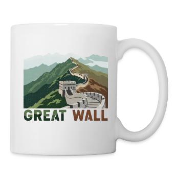 Große Mauer Chinesische Mauer - Tasse - Weiß - Rechts
