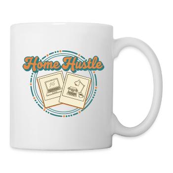 Accueil Hustle Rétro - Mug blanc - blanc - Droite