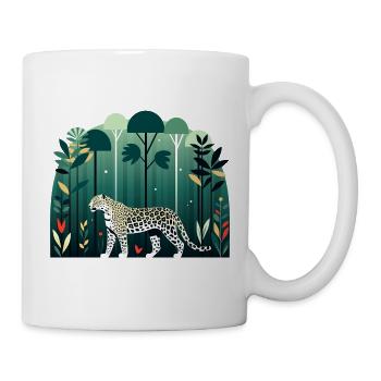 Leopard in the jungle - Mug - white - Right