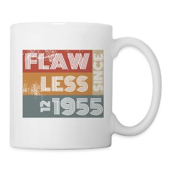 70e anniversaire Parfait depuis le 12/1955 - Mug blanc - blanc - Droite