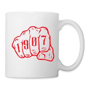 Ruhrpott Fußball Essen 1907 Hoodie - Tasse - Weiß - Rechts