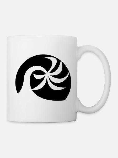 Palmenstrand - Tasse - Weiß