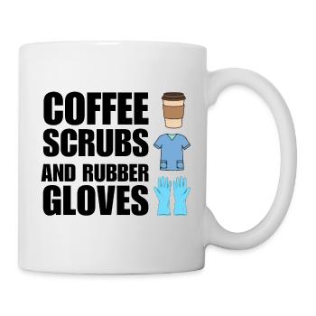 Nurse Coffee Medizinische Student Worker Pflegeschule - Tasse - Weiß - Rechts
