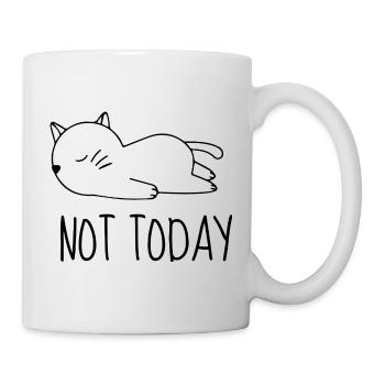 Nicht heute, Chat-Humor - Tasse - Weiß - Rechts