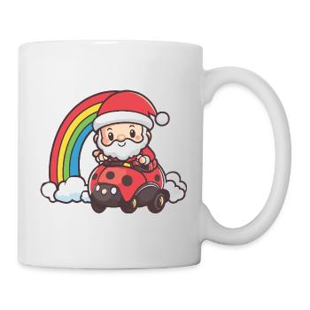 Noël du Père Noël Coccinelle - Mug blanc - blanc - Droite