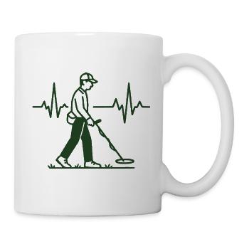 Chasseur de trésors Détection de Métaux Battement de Cœur - Mug blanc - blanc - Droite