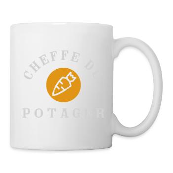 Chef du Potager Design Humoristique Jardinage - Mug blanc - blanc - Droite