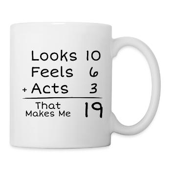 19 Year Old Humorous Birthday | 19th Anniversair - Mug - white - Right