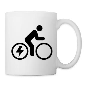 E-bike, e-biker, bike tour - Mug - white - Right