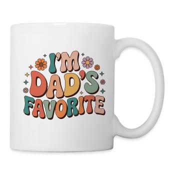 Dad's Favorite Colorful Message - Mug - white - Right