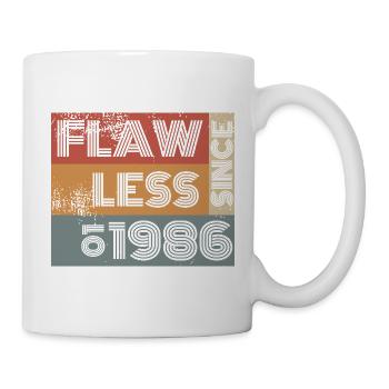 40th Birthday Flawless since 01/1986 - Mug - white - Right