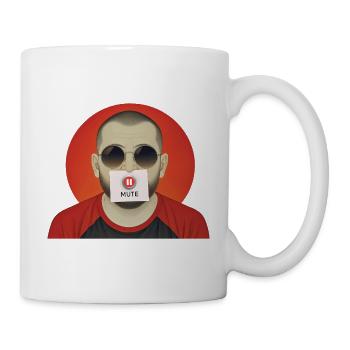 STUMMER MANN – nette Leute - Tasse - Weiß - Rechts