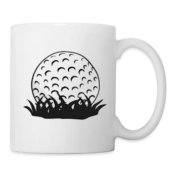 Golfball - Tasse - Weiß - Rechts