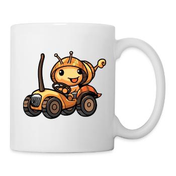Snail Tractor Farmer - Mug - white - Right