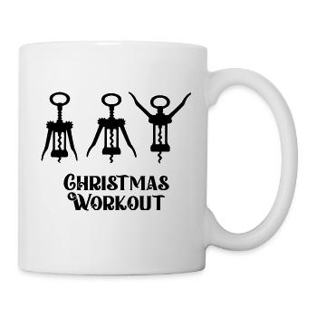 christmas workout shirt sweater - Tasse - Weiß - Rechts