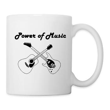 The Power of Music (Black) - Mug - white - Right