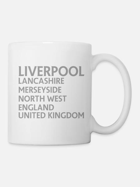Liverpool – England Textdesign - Tasse - Weiß