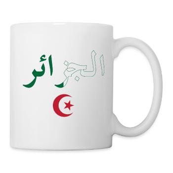 Algerien BZ-Flagge - Tasse - Weiß - Rechts