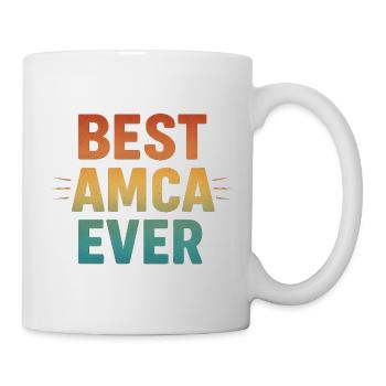 BEST AMCA EVER - Retro Vintage türk Onkle Spruch - Tasse - Weiß - Rechts