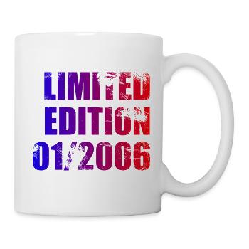20e anniversaire Édition Limitée 01/2006 - Mug blanc - blanc - Droite