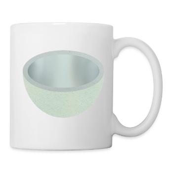 Crackled Ceramic Bowl Art - Mug - white - Right