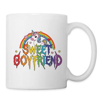 Freund Einhorn Valentinstags-Paar - Tasse - Weiß - Rechts