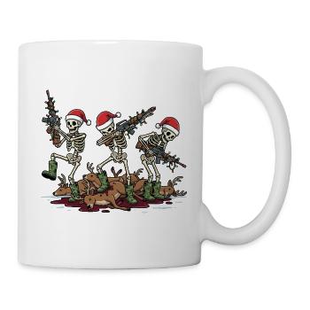 Christmas hunt for men: Deer hunting at Christmas - Mug - white - Right