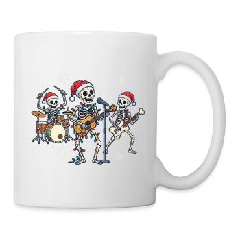 Ruban squelette de Noël Squelettes de Noël drôles - Mug blanc - blanc - Droite
