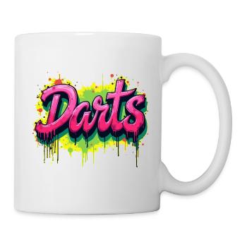 Fléchettes, fléchettes, graffitis - Mug blanc - blanc - Droite