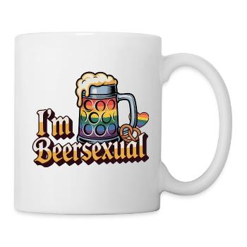 Je suis beersexual - Logo de Cool Beer - Mug blanc - blanc - Droite