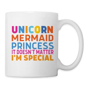 Unicorn mermaid princess - Tasse - Weiß - Rechts