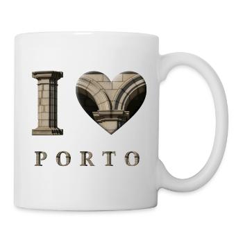 I Love Porto – Architectural City Design - Tasse - Weiß - Rechts
