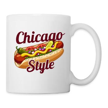 Chicago Style Hot-Dog-Klassiker - Tasse - Weiß - Rechts