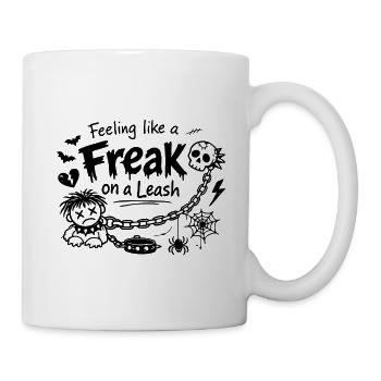 Déclaration sur le fait de se sentir comme un monstre en laisse - Mug blanc - blanc - Droite