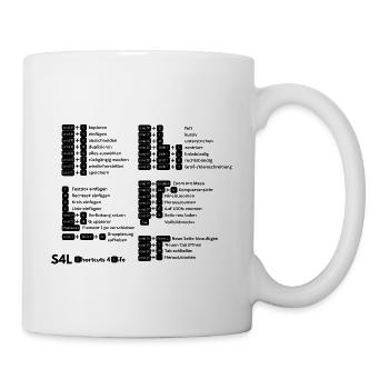 SL Shortcuts Mac – Cmd-Profi! Content Creator - Tasse - Weiß - Rechts