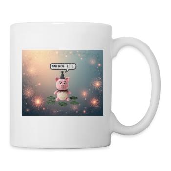 Knuddel-Pig: Nah. Nicht Heute - Tasse - Weiß - Rechts