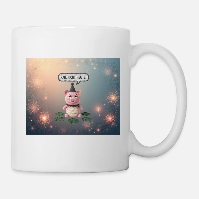 Knuddel-Pig: Nah. Nicht Heute - Tasse - Weiß