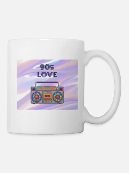 90s Love Boombox - Mug - white